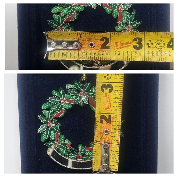 Beacon Design Metal Engravable Chrismas Wreath Ornament NIB - Picture 12 of 12